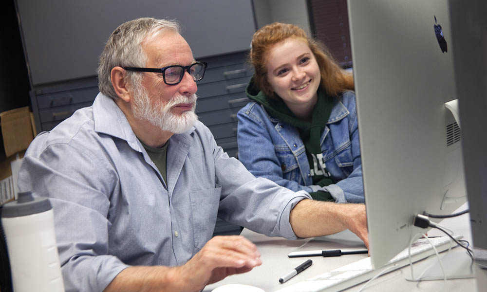 Professor May assists UNK student