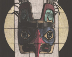 <b>Christopher Nowicki</b><br><i>Raven</i><br>2018<br>mezzotint (colored by hand)<br>35 cm × 44 cm
