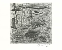 <b>Jacek Szewczyk</b><br><i>Help</i><br>2019<br>etching<br>30 cm × 39 cm