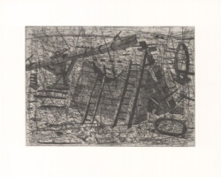<b>Jacek Szewczyk</b><br><i>Exercises Over the Horse</i><br>2019<br>etching<br>46 cm × 37 cm