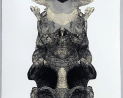 <b>Koichi Yamamoto</b><br><i>Jikoku Ten</i><br>2022<br>intaglio<br>18 in × 58 in