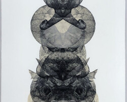 <b>Koichi Yamamoto</b><br><i>Komoku Ten</i><br>2022<br>intaglio<br>18 in × 58 in