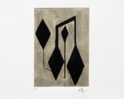 <b>Dominique Labauvie</b><br><i>B.A.T</i><br>drypoint<br>7.5 in × 10 in